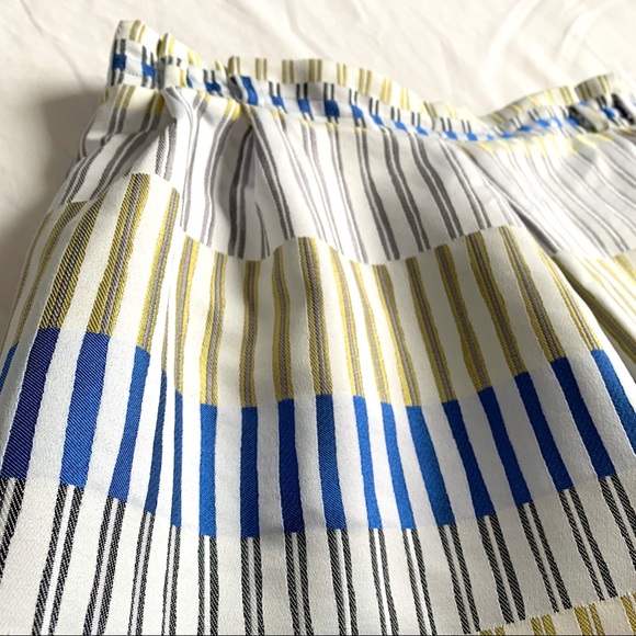 Massimo Dutti Pleated Striped Mini Skirt - Picture 5 of 13